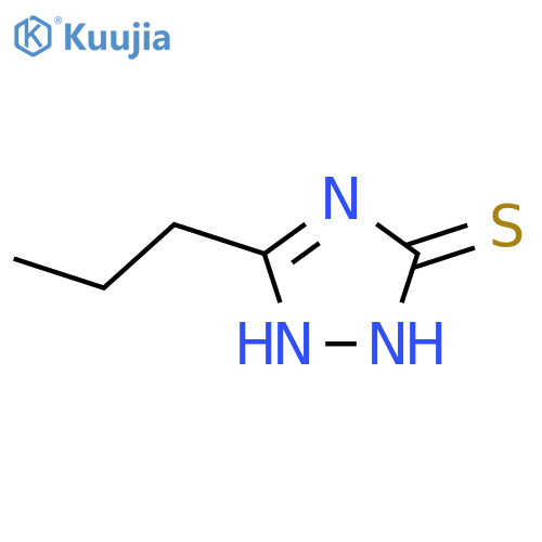 5-propyl-2,3-dihydro-1H-1,2,4-triazole-3-thione structure