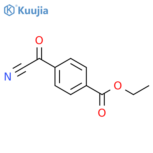 Benzoic acid, 4-(cyanocarbonyl)-, ethyl ester structure