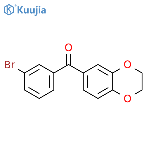 3-Bromo-3',4'-(ethylenedioxy)benzophenone structure