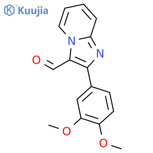 2-(3,4-Dimethoxyphenyl)imidazo[1,2-a]pyridine-3-carbaldehyde structure