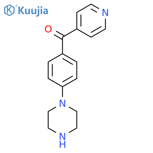 (4-Piperazin-1-yl-phenyl)-pyridin-4-yl-methanone structure