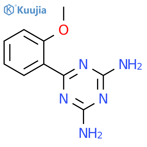 6-(2-methoxyphenyl)-1,3,5-triazine-2,4-diamine structure
