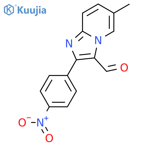 6-Methyl-2-(4-nitro-phenyl)-imidazo[1,2-a]-pyridine-3-carbaldehyde structure
