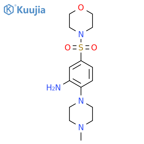 2-(4-Methylpiperazin-1-yl)-5-(morpholine-4-sulfonyl)aniline structure