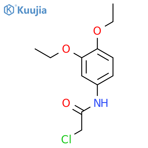 2-chloro-N-(3,4-diethoxyphenyl)acetamide structure
