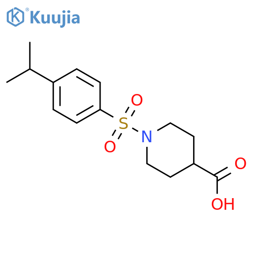1-(4-Isopropyl-benzenesulfonyl)-piperidine-4-carboxylic acid structure