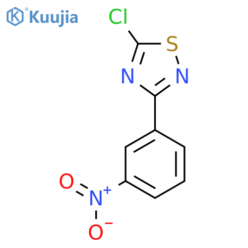 5-Chloro-3-(3-nitrophenyl)-1,2,4-thiadiazole structure