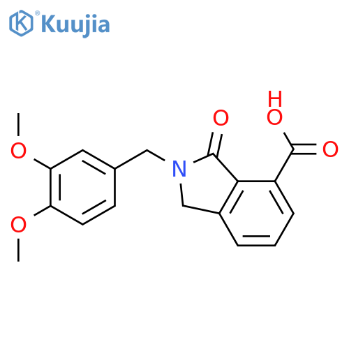1H-Isoindole-4-carboxylicacid, 2-[(3,4-dimethoxyphenyl)methyl]-2,3-dihydro-3-oxo- structure