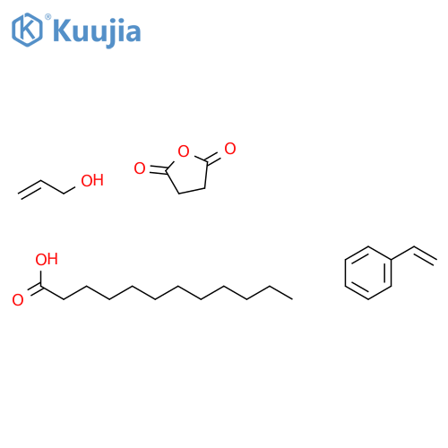 2,5-Furandione,dihydro-,polymerwithethenylbenzeneand2-propen-1-ol,dodecanoate structure