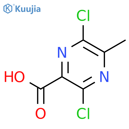 3,6-Dichloro-5-methylpyrazine-2-carboxylic acid structure
