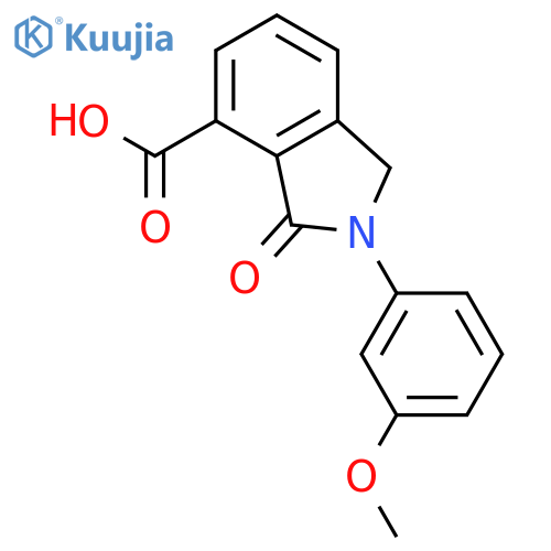 1H-Isoindole-4-carboxylicacid, 2,3-dihydro-2-(3-methoxyphenyl)-3-oxo- structure