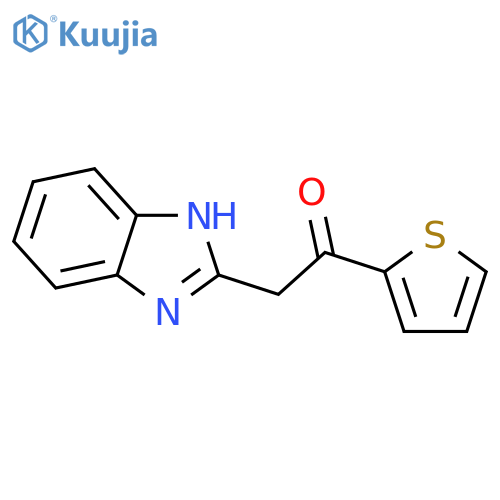 2-(1H-1,3-Benzodiazol-2-yl)-1-(thiophen-2-yl)ethan-1-one structure