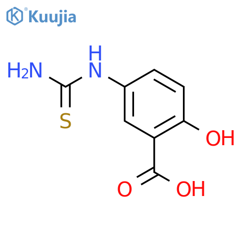 2-hydroxy-5-thioureido-benzoic Acid structure