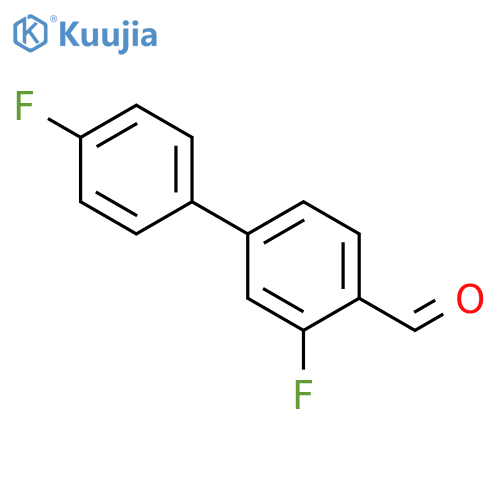 3,4'-difluoro-1,1'-biphenyl-4-carbaldehyde structure