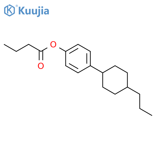 Butanoic acid,4-(trans-4-propylcyclohexyl)phenyl ester structure