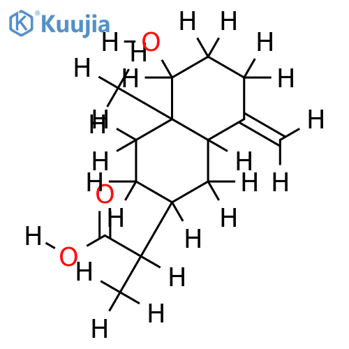1alpha-Hydroxy-4(15)-eudesmen-12-oic acid structure