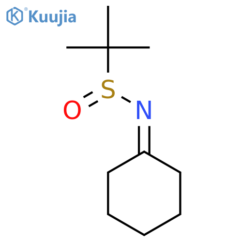 N-cyclohexylidene-2-methylpropane-2-sulfinamide structure