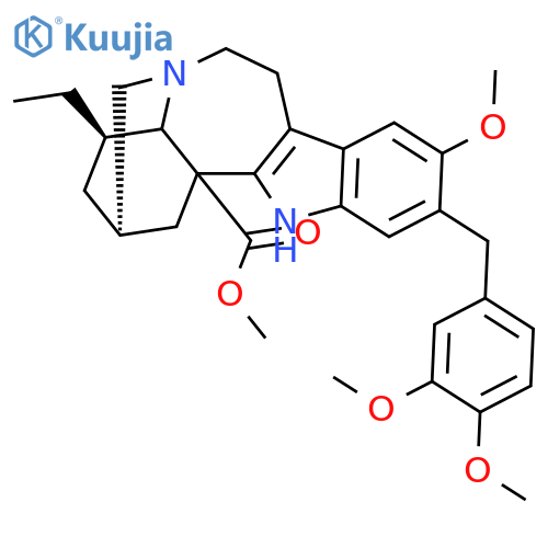 Ibogamine-18-carboxylicacid, 13-[(3,4-dimethoxyphenyl)methyl]-12-methoxy-, methyl ester (9CI) structure