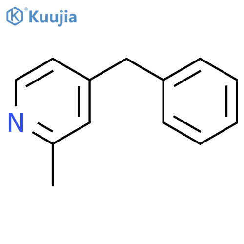 Pyridine,2-methyl-4-(phenylmethyl)- structure