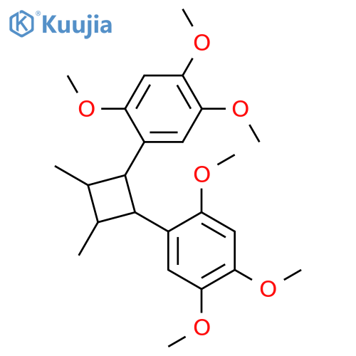 Benzene,1,1'-(3,4-dimethyl-1,2-cyclobutanediyl)bis[2,4,5-trimethoxy- (9CI) structure