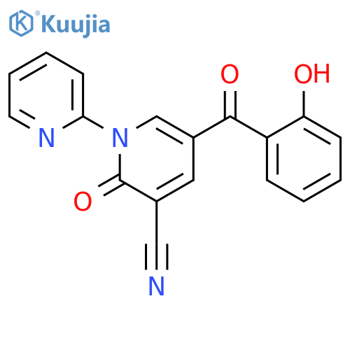 5-(2-Hydroxy-benzoyl)-2-oxo-2H-[1,2']bipyridinyl-3-carbonitrile structure