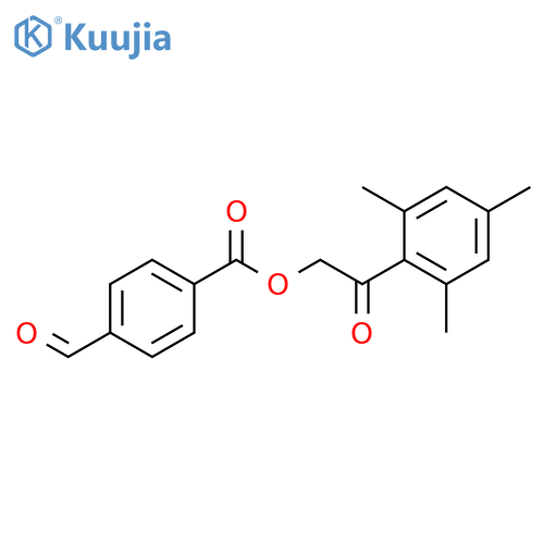 2-Oxo-2-(2,4,6-trimethylphenyl)ethyl 4-formylbenzoate structure