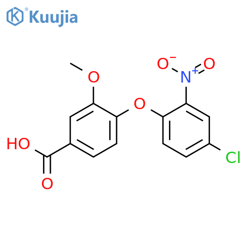 4-(4-chloro-2-nitrophenoxy)-3-methoxybenzoic acid structure
