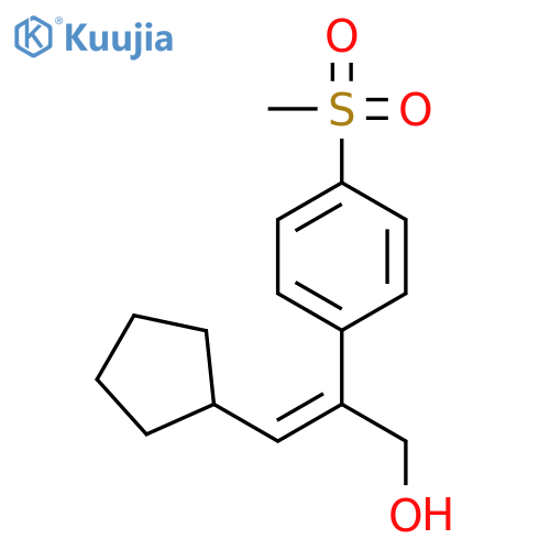 (E)-3-Cyclopentyl-2-(4-(methylsulfonyl)phenyl)prop-2-en-1-ol structure