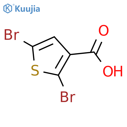 2,5-Dibromothiophene-3-carboxylic acid structure