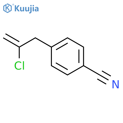 4-(2-chloroprop-2-enyl)benzonitrile structure