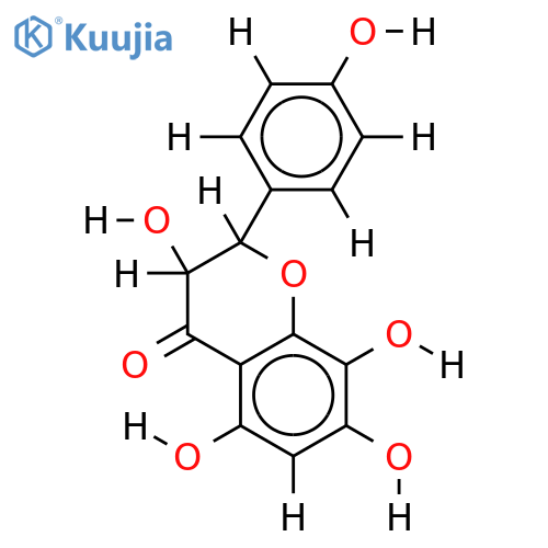 8-hydroxydihydrokaempferol structure