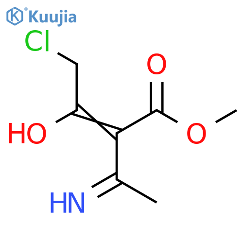 Methyl 4-chloro-2-ethanimidoyl-3-hydroxybut-2-enoate structure