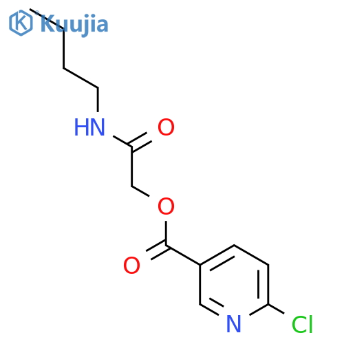 (Butylcarbamoyl)methyl 6-chloropyridine-3-carboxylate structure