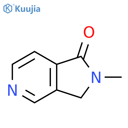 2,3-dihydro-2-methyl-1H-Pyrrolo[3,4-c]pyridin-1-one structure