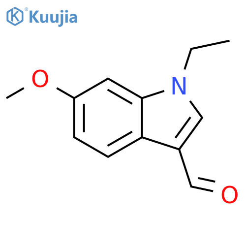 1-ethyl-6-methoxy-1H-indole-3-carbaldehyde structure