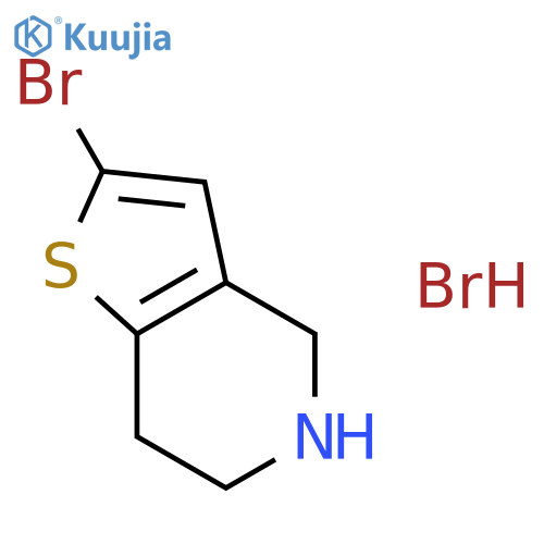 2-bromo-4H,5H,6H,7H-thieno[3,2-c]pyridine hydrobromide structure