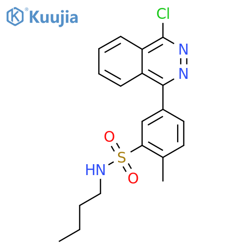 N-Butyl-5-(4-chlorophthalazin-1-yl)-2-methylbenzenesulfonamide structure