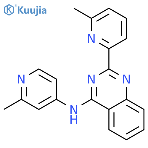 4-QUINAZOLINAMINE, N-(2-METHYL-4-PYRIDINYL)-2-(6-METHYL-2-PYRIDINYL)- structure