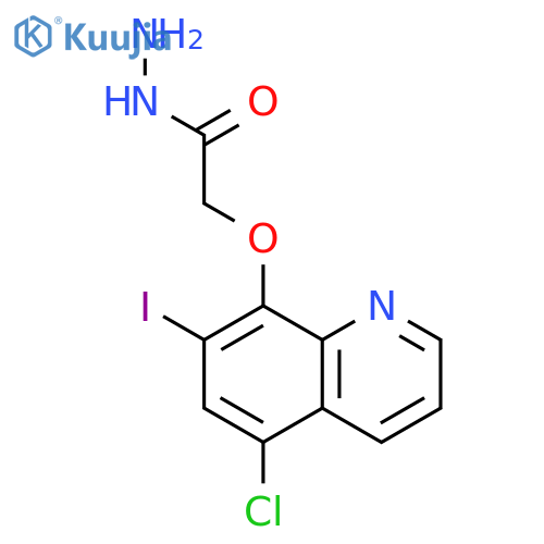 2-(5-chloro-7-iodoquinolin-8-yl)oxyacetohydrazide structure