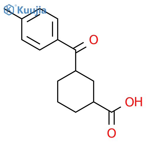 Cis-3-(4-methylbenzoyl)cyclohexane-1-carboxylic Acid structure