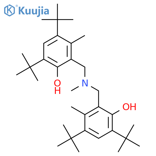 Phenol,2,2'-[(methylimino)bis(methylene)]bis[4,6-bis(1,1-dimethylethyl)-3-methyl-(9CI) structure