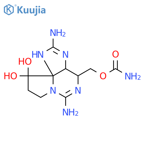 1H,10H-Pyrrolo[1,2-c]purine-10,10-diol, 2,6-diamino-4-[[(aminocarbonyl)oxy]methyl]-3a,4,8,9-tetrahydro-, labeled with tritium, [3aS-(3aα,4α,10aR*)]- (9CI) structure