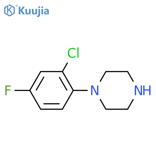 1-(2-chloro-4-fluorophenyl)piperazine structure