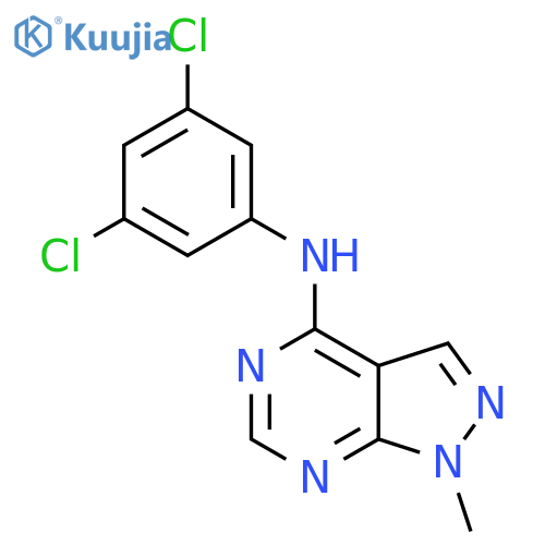 N-(3,5-dichlorophenyl)-1-methyl-1H-pyrazolo3,4-dpyrimidin-4-amine structure