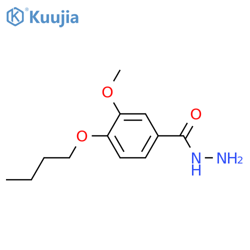 4-butoxy-3-methoxybenzohydrazide structure