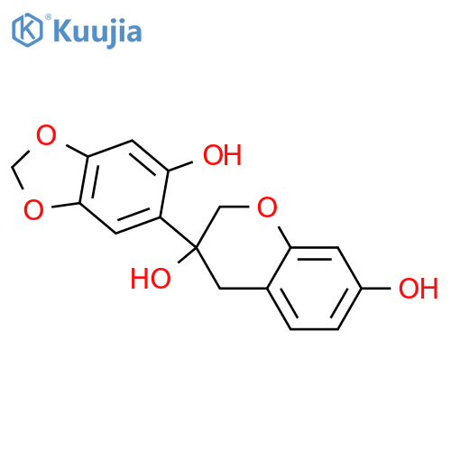 2',3,7-Trihydroxy-4',5'-methylenedioxyisoflavan; (R)-form structure
