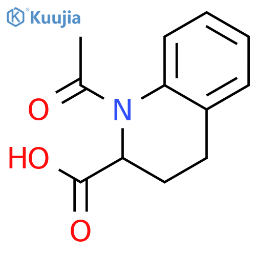 1-acetyl-1,2,3,4-tetrahydroquinoline-2-carboxylic acid structure