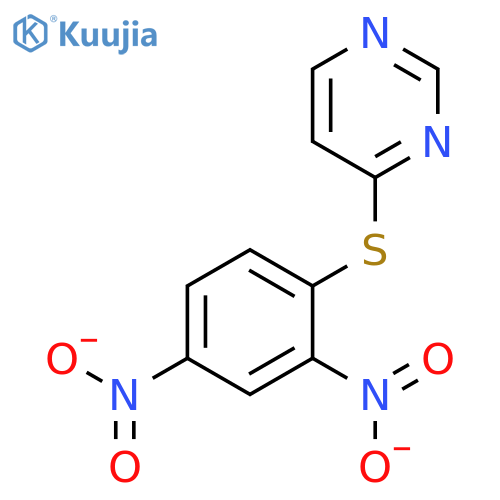 4-[(2,4-dinitrophenyl)sulfanyl]pyrimidine structure