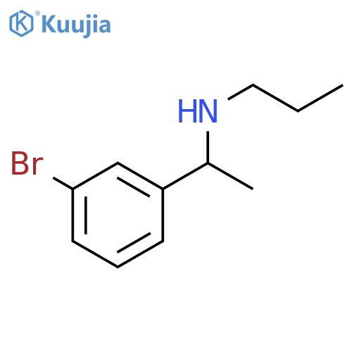 1-(3-bromophenyl)ethyl(propyl)amine structure