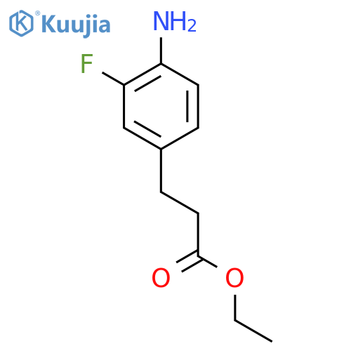ethyl 3-(4-amino-3-fluorophenyl)propanoate structure